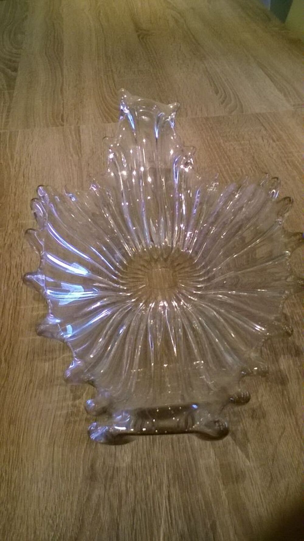 Coupe en verre &eacute;pais vintage art contemporain Décoration
