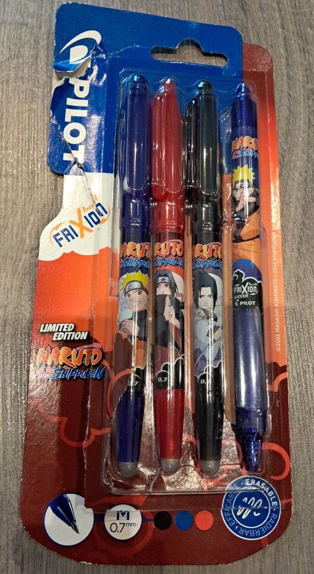 4 Pilot naruto shipudden frixion stylos crayons effa&ccedil;ables Jeux / jouets