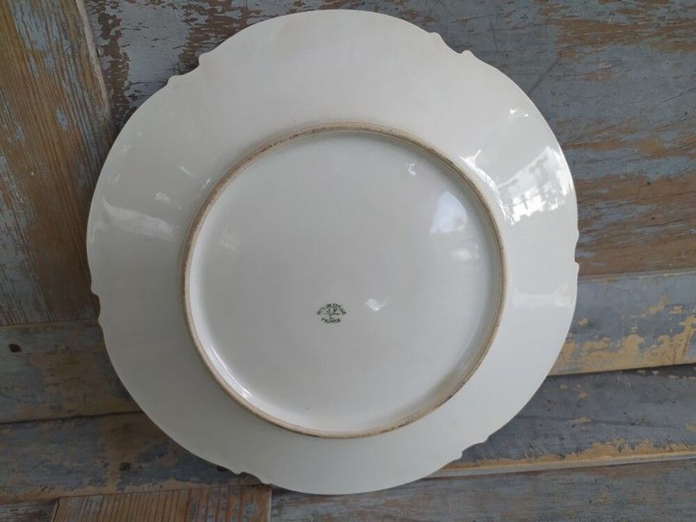 Assiette Porcelaine Peinte Jean Pouyat Limoges Barbizon 