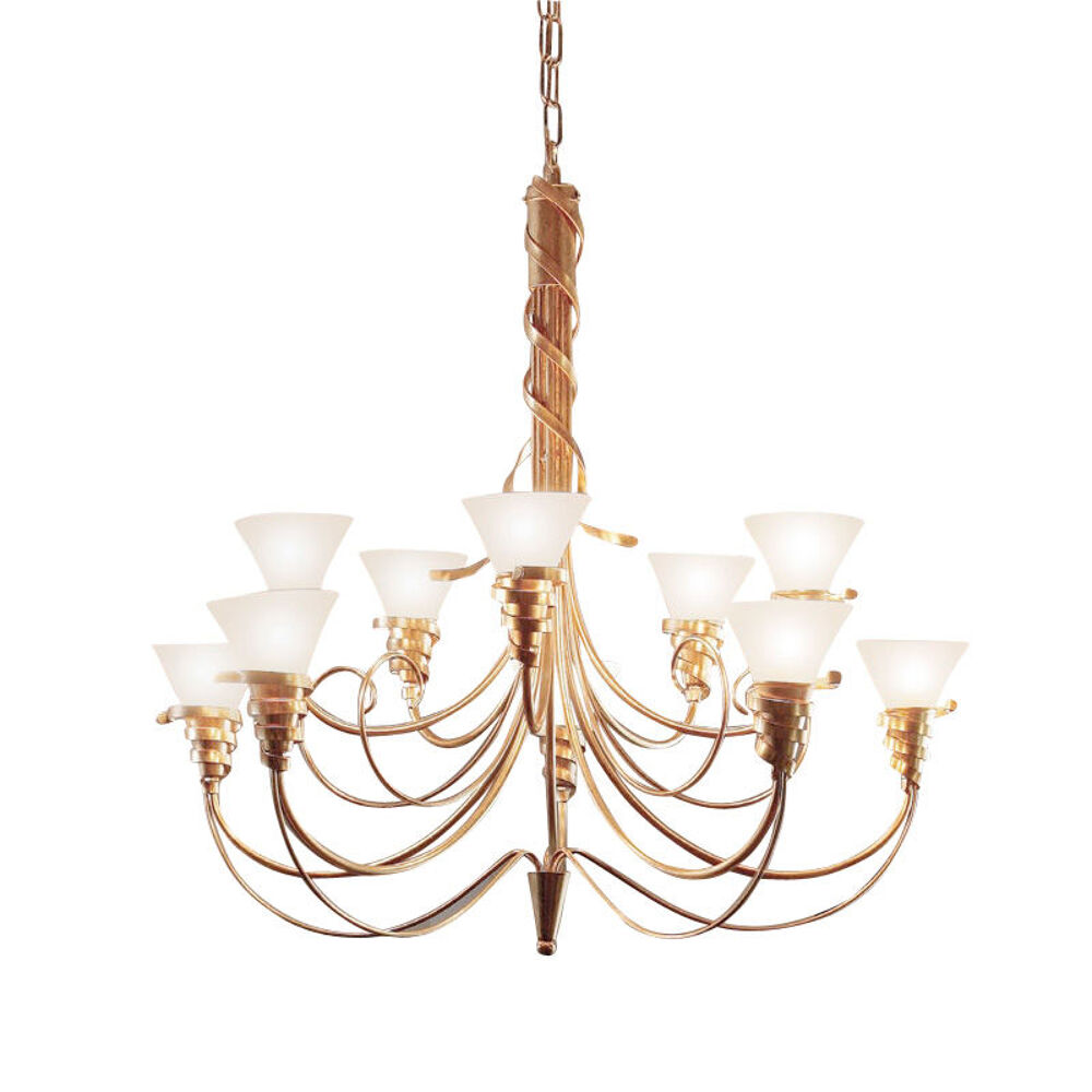 Lustre italien MASCA ? Collection Futura ? 10 lumi&egrave;res Décoration