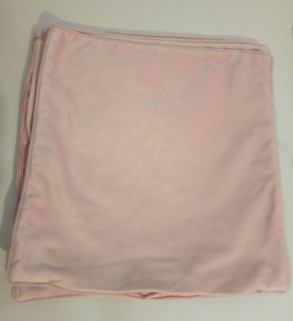 Lot 4 housses de coussin 40x40 velours rose Décoration