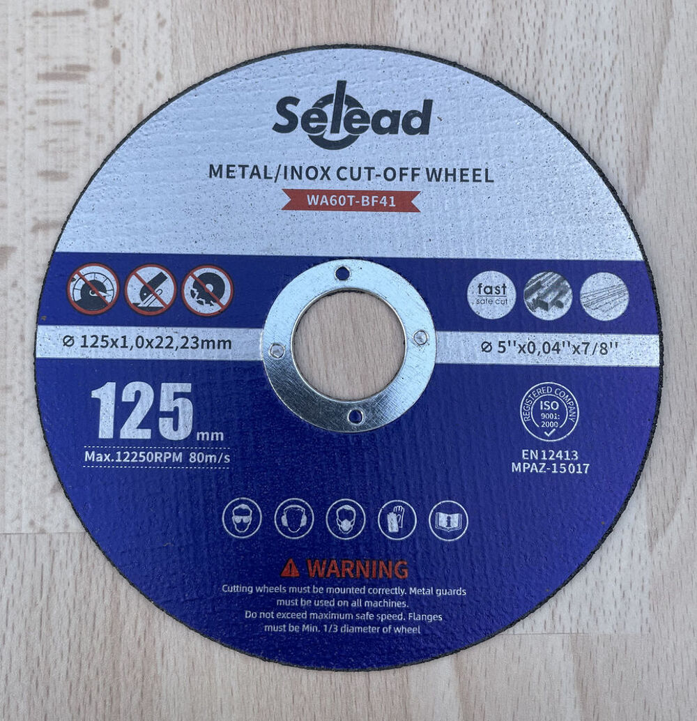10 disques &agrave; tron&ccedil;onner inox qualit&eacute; Pro ? 125mm Bricolage
