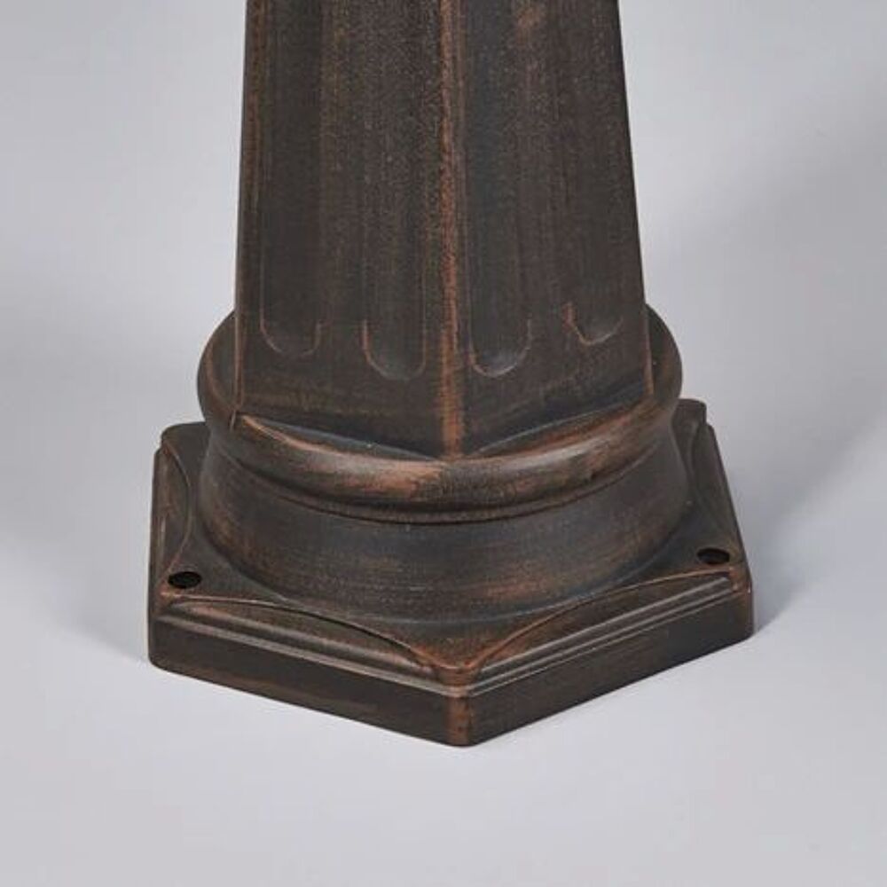 R&eacute;verb&egrave;re jardin 3 lampes
Fonte d'alu
Teinte bronze Jardin