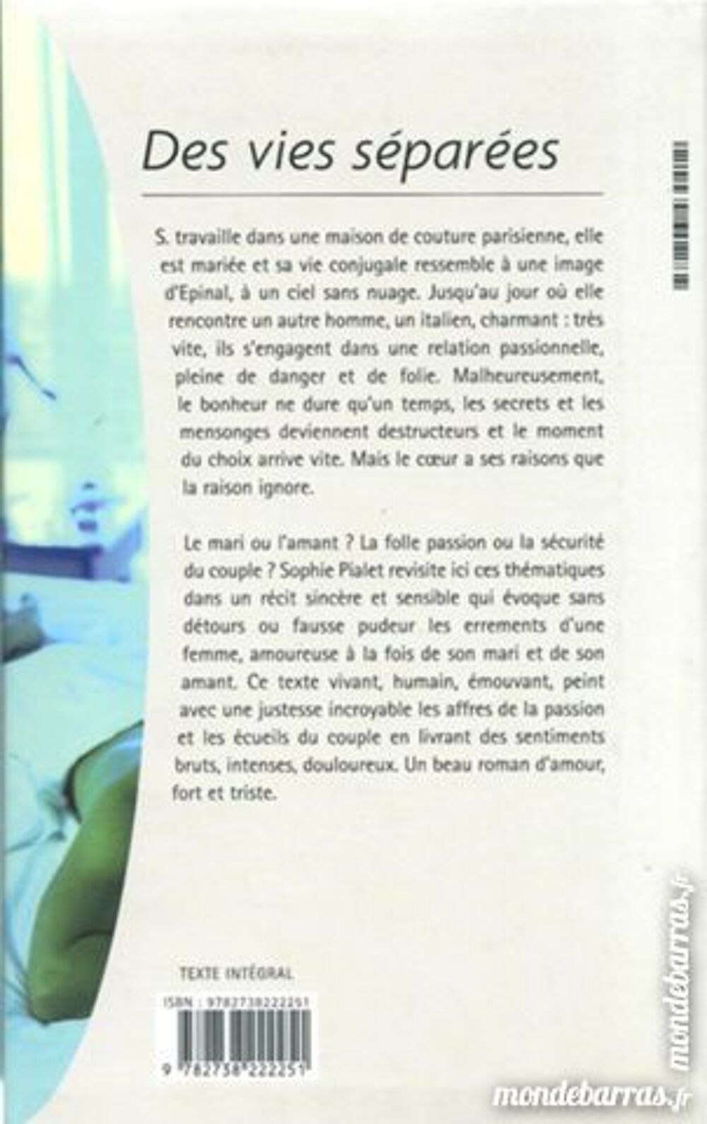 Des vies s&eacute;par&eacute;es (29) Livres et BD