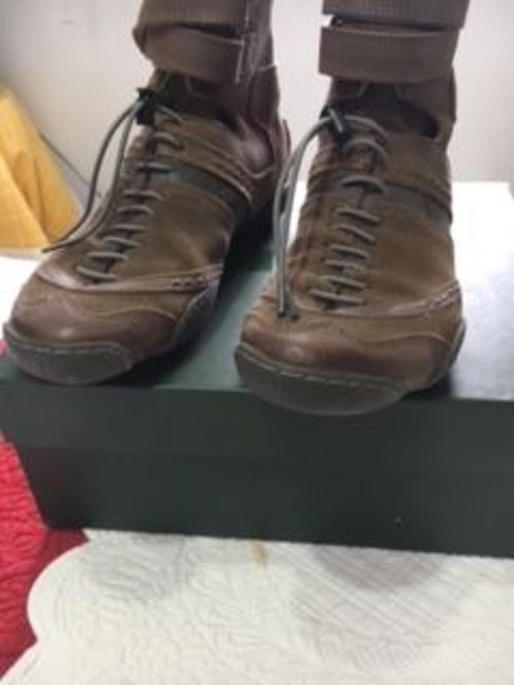 BOOTS DAIM ET CUIR GIRBAUD T.38 Chaussures