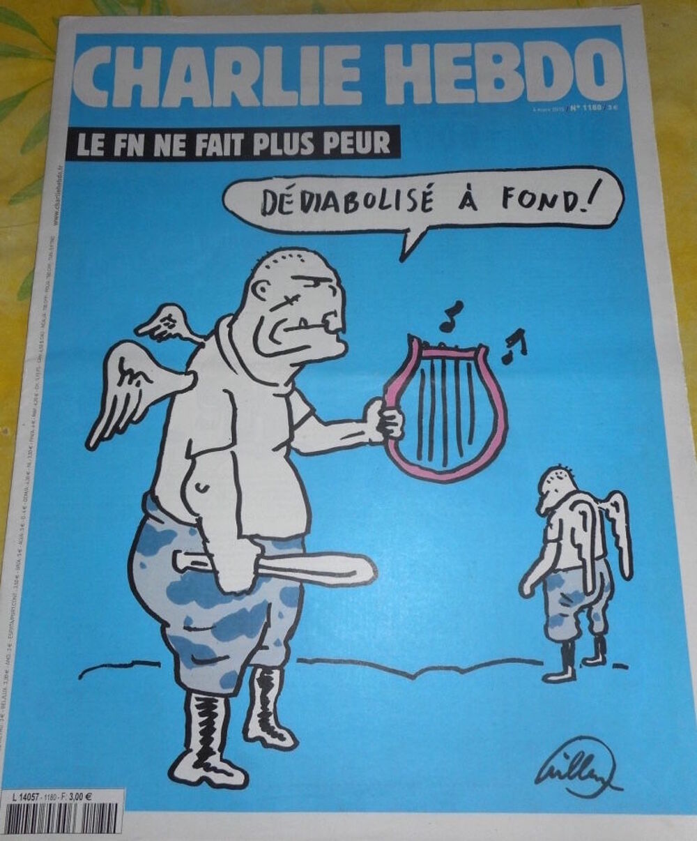CHARLIE HEBDO N&deg; 1180, 4-3-2015 "&nbsp;Le FN ne fait plus peur Livres et BD