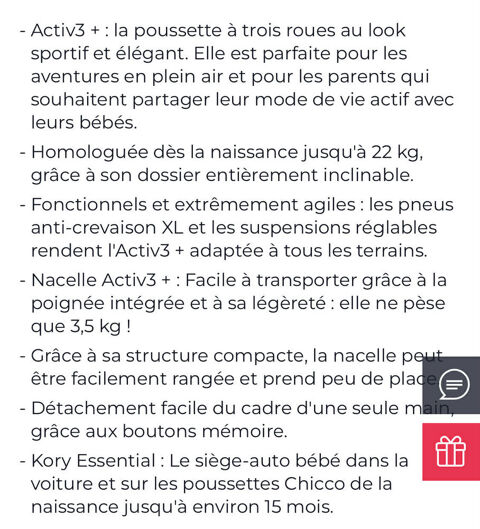 Lot poussette pu�riculture 150 Bachy (59)