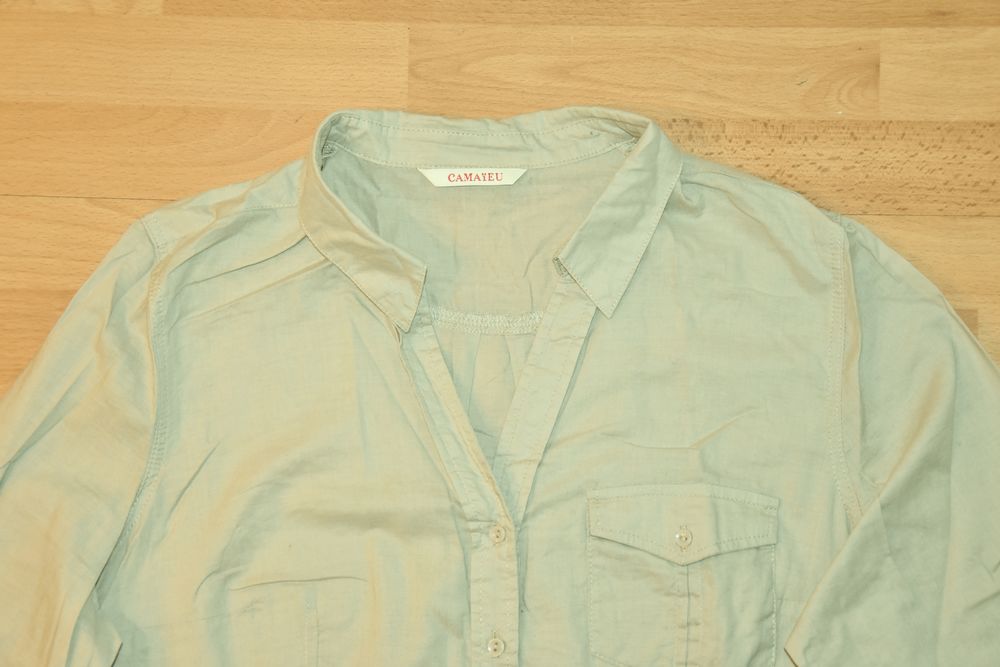 Chemise beige. Taille:38. Camaieu. Tr&egrave;s bon &eacute;tat
Vêtements