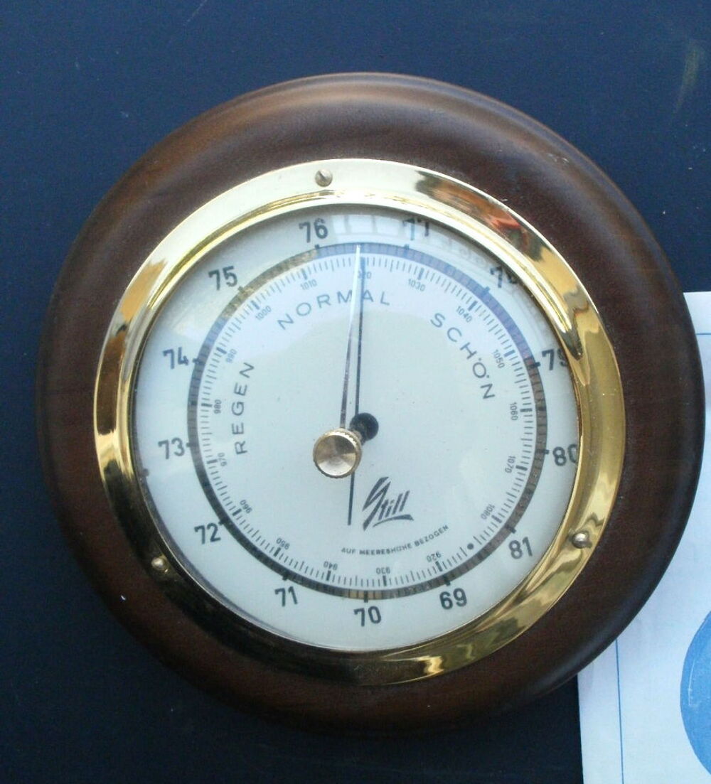 BAROMETRE Vintage, BAROMETER GISCHARD - Germany Dcoration