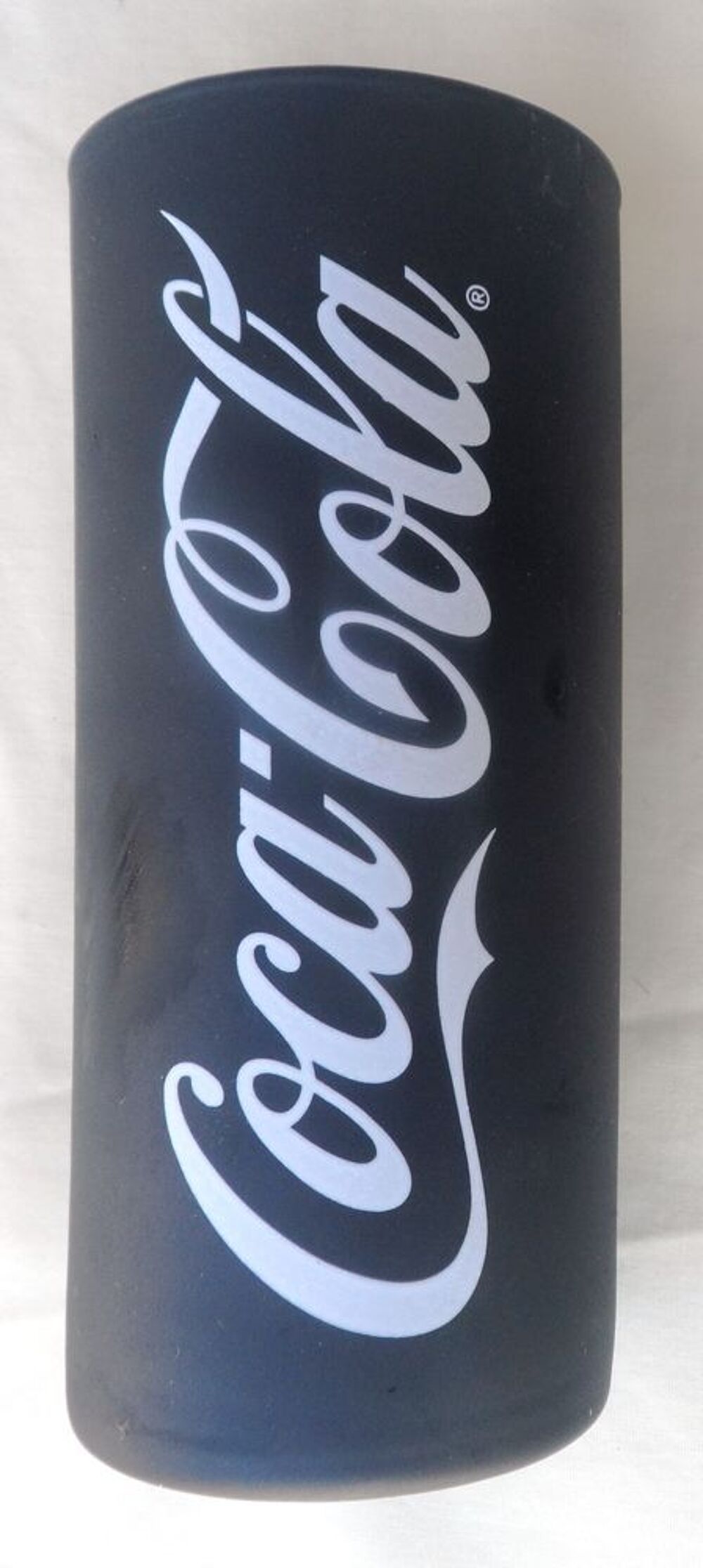 Verre tube noir Coca Cola neuf s&eacute;rie sp&eacute;ciale collector 