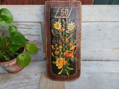 Tuile Terre Cuite Num�ro de Maison 50 Peint � la Main  60 Loches (37)