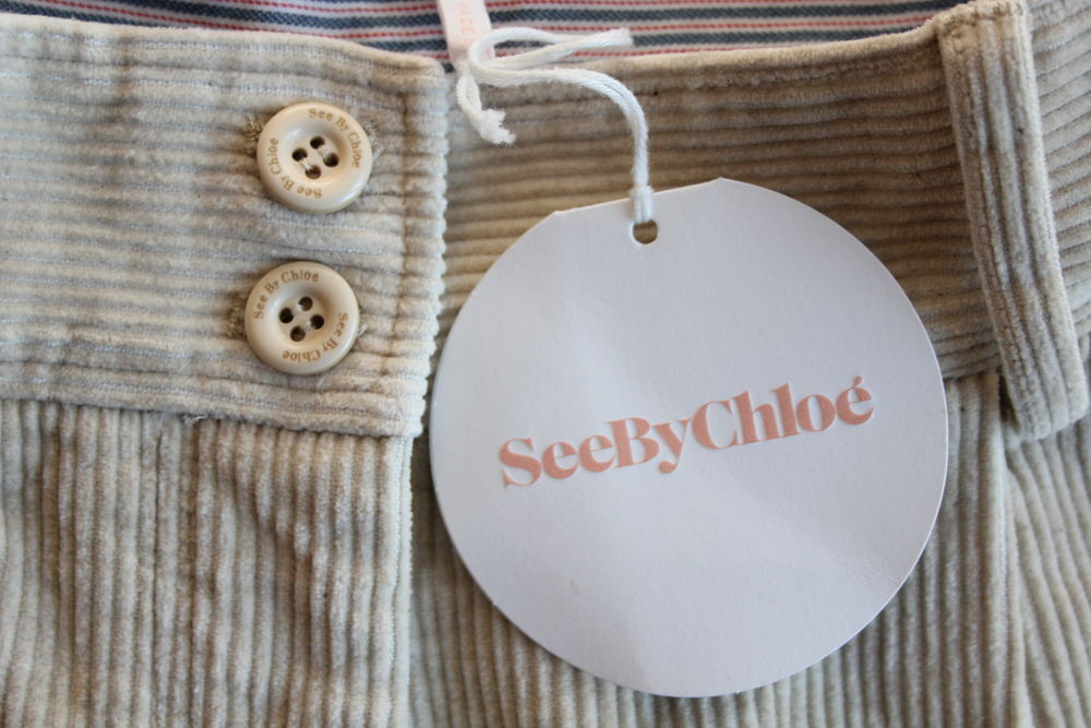 Short bermuda velours cr&egrave;me SEE BY CHLOE T.38 Vêtements