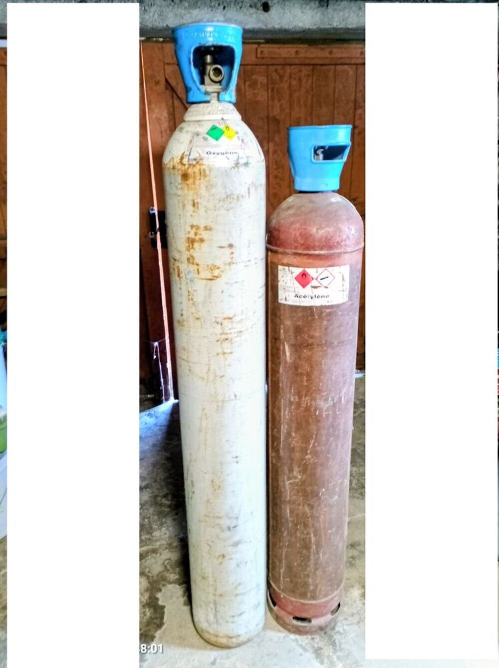 Bouteilles oxyg&egrave;ne ac&eacute;tyl&egrave;ne Bricolage