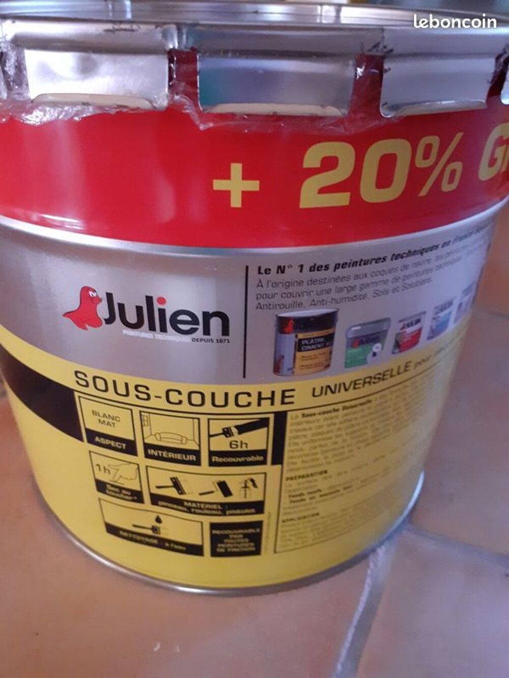 Grand pot sous couche Jullien tous supports Bricolage