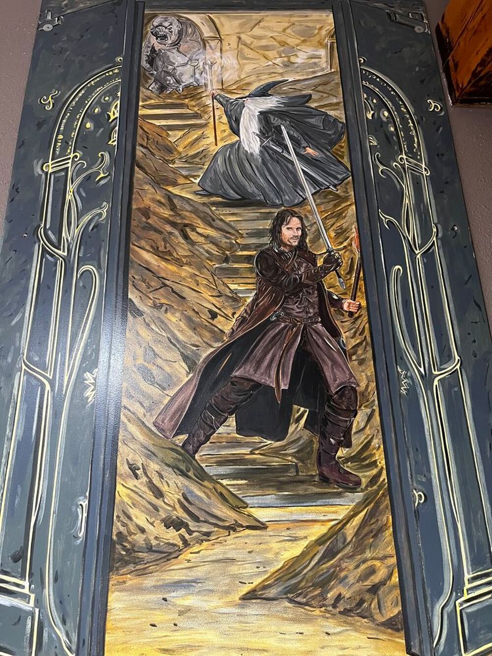 Peinture seigneur des anneaux Décoration