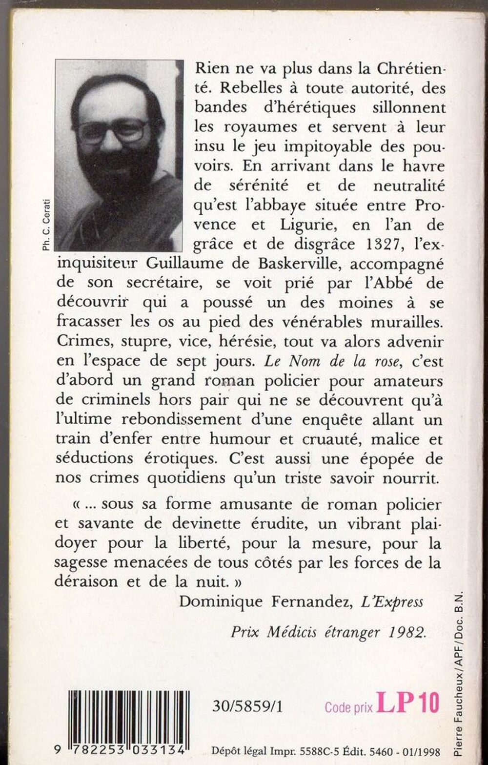 Le nom de la rose - Umberto Eco Livres et BD