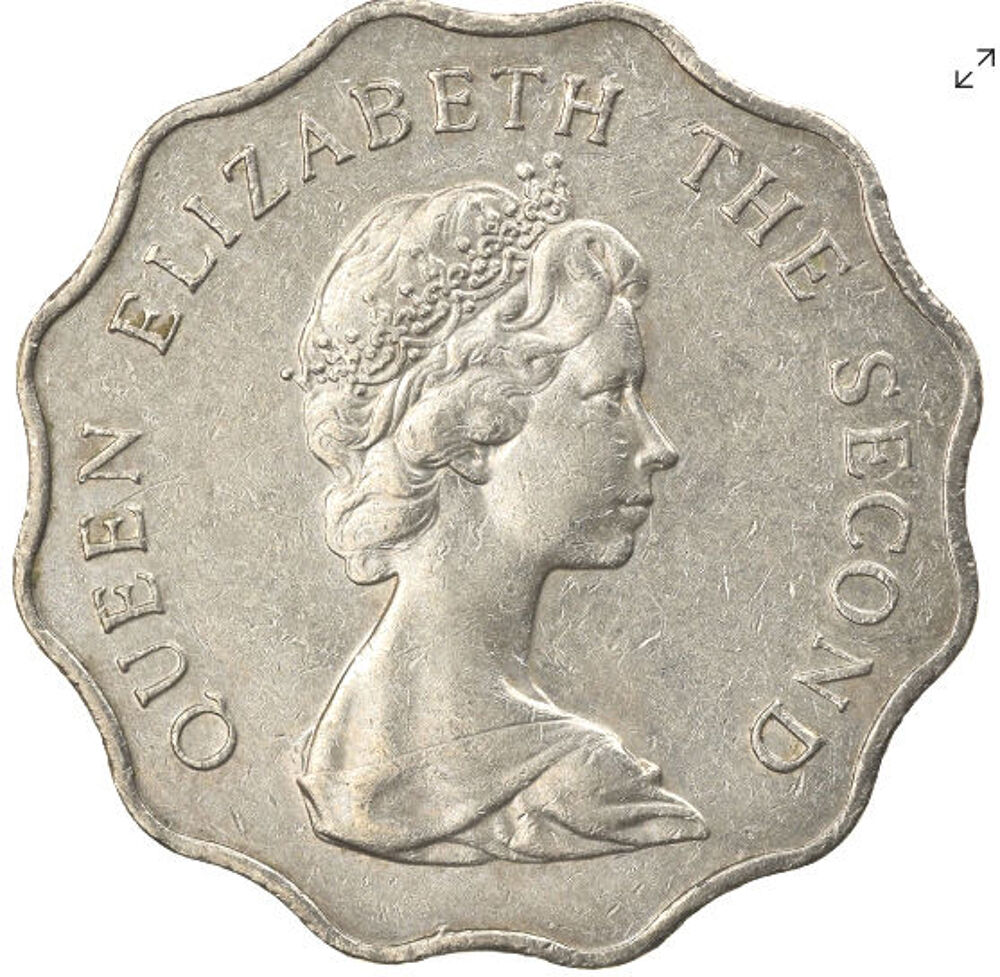 Pi&egrave;ce 2 dollars Hong Kong 1980 