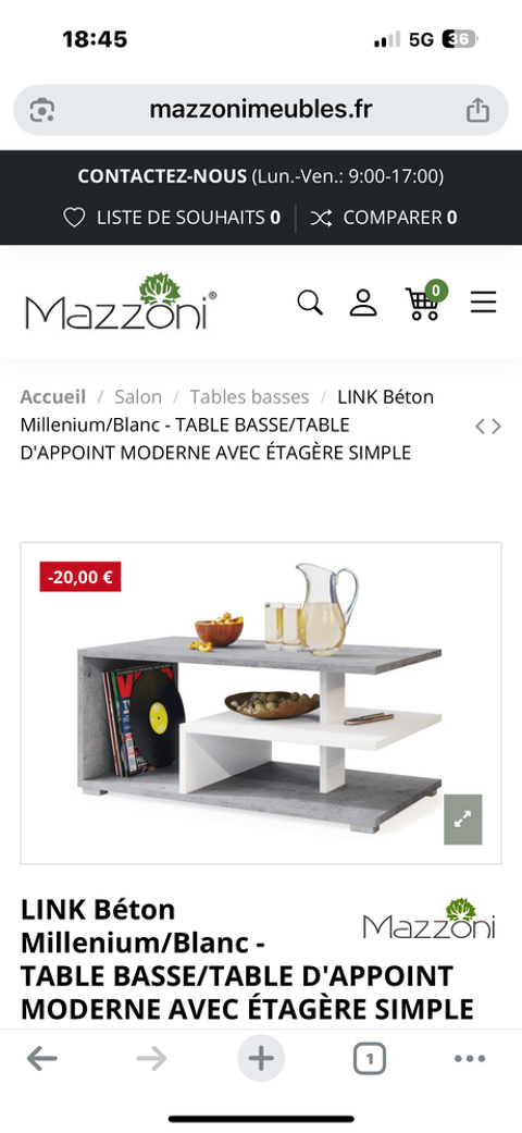 Table basse 80 Pierre-de-Bresse (71)