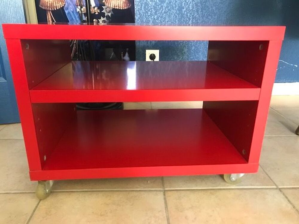 meuble roulant rouge Meubles