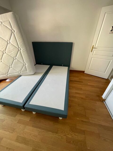 Lit adulte en cuire fabriquer en France 310 Nice (06)