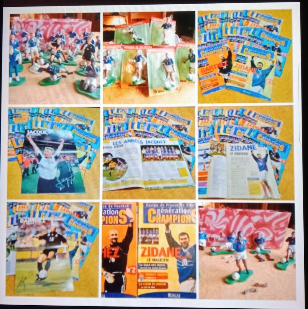 LOT de 34 Figurines et Fascicules appropri&eacute;s de Football 