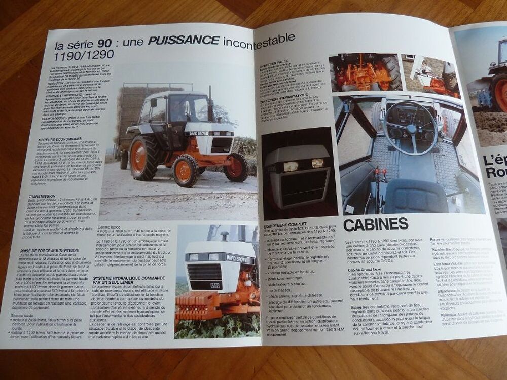 Prospectus tracteur CASE 1190-1290 