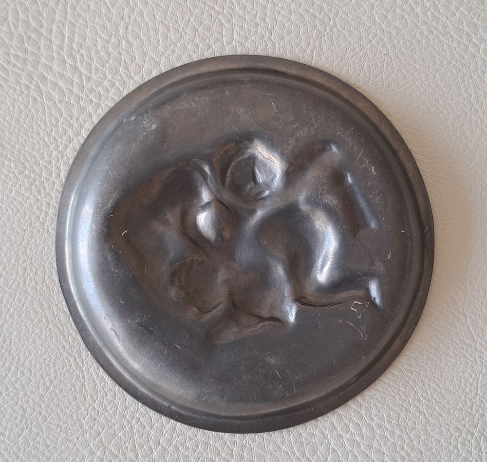 ramasse monnaie coupelle objet de curiosit&eacute; en m&eacute;tal 