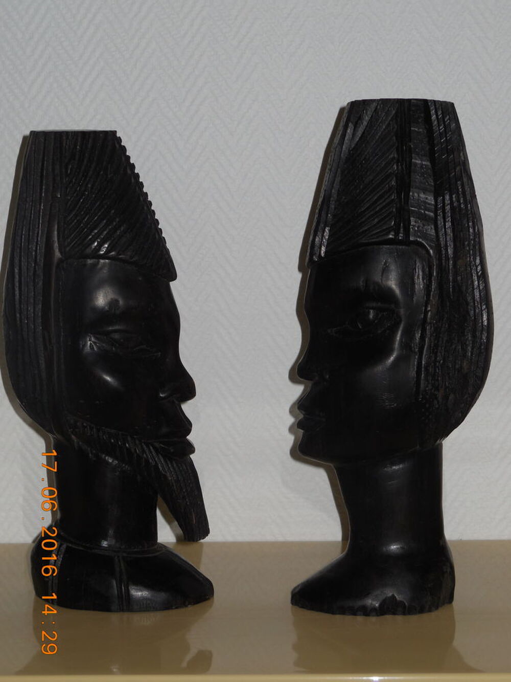 Sculpture " Bois d'&eacute;b&egrave;ne " D�coration