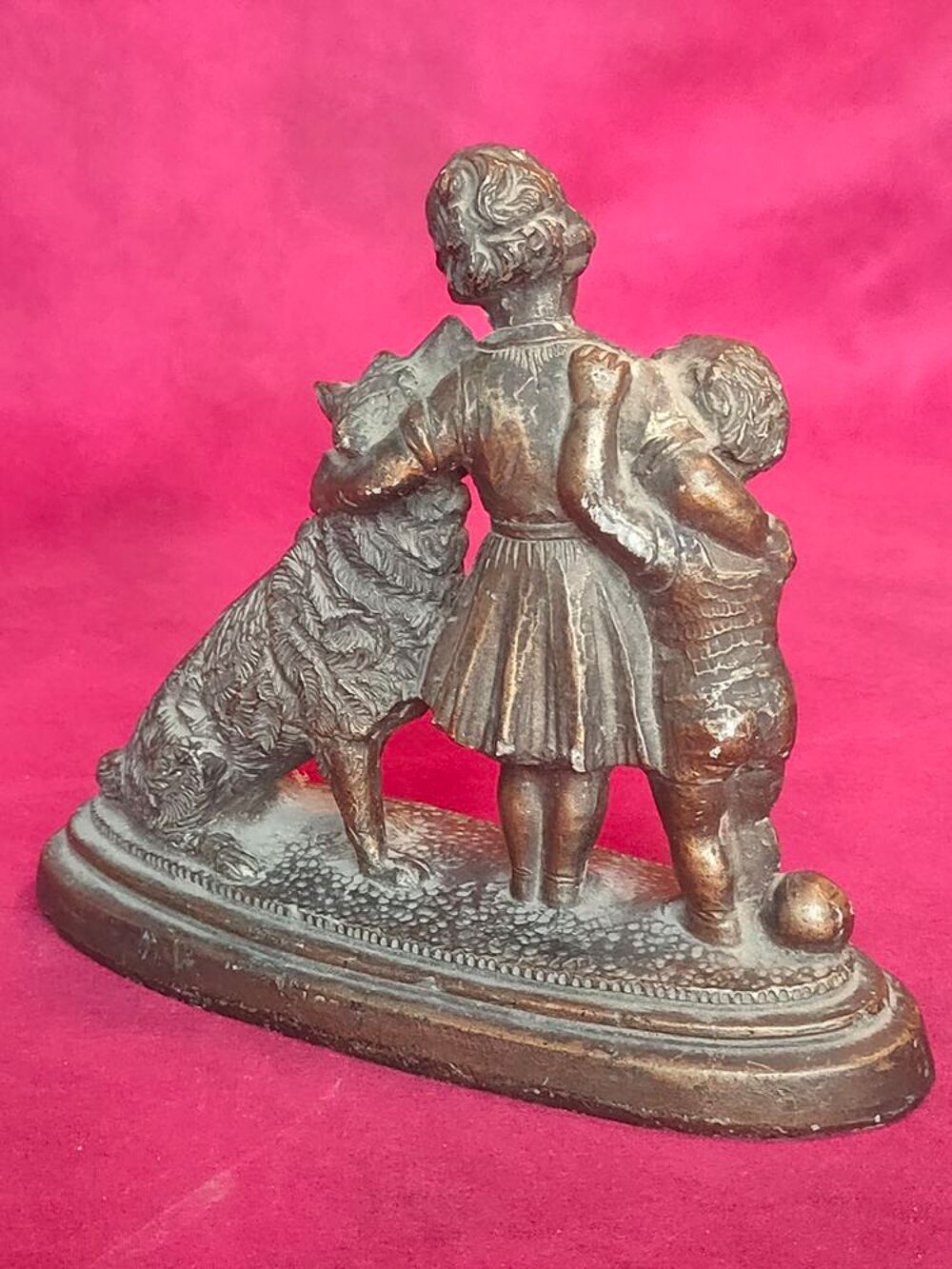 Ancienne statue bons amis Décoration