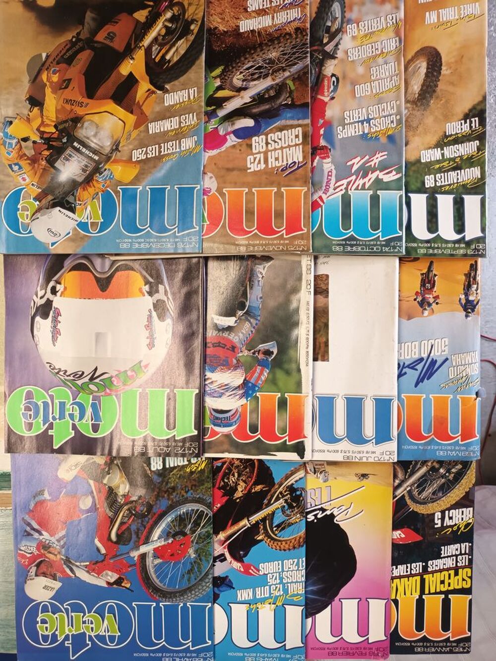 Magasines de motos tout terrain. Moto Verte. 
Livres et BD