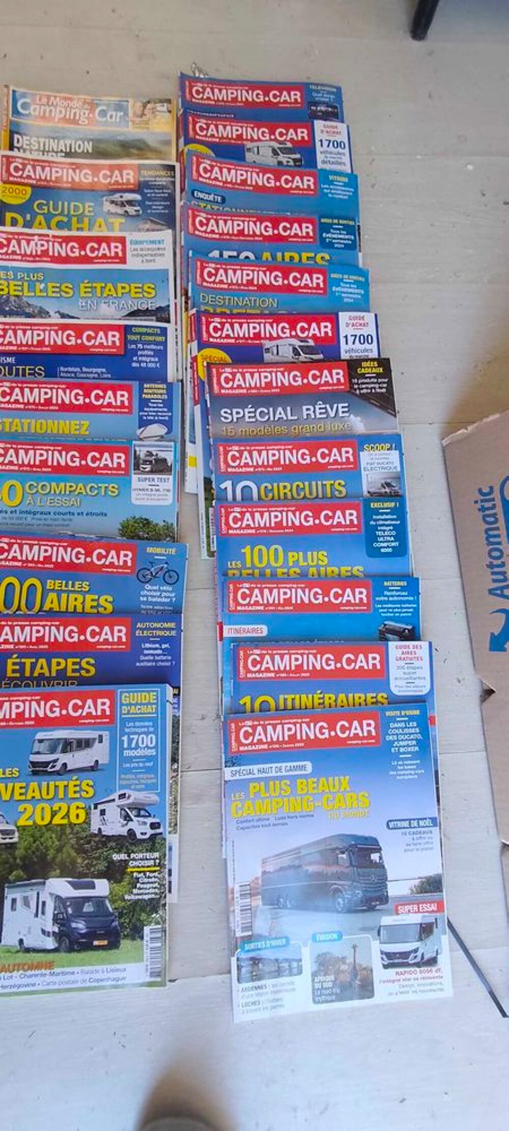 Lot de Camping car Magazines Livres et BD