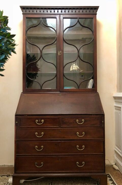 Scriban Biblioth�que �poque g�orgienne, d�but XIXe 1850 Souvigny-en-Sologne (41)