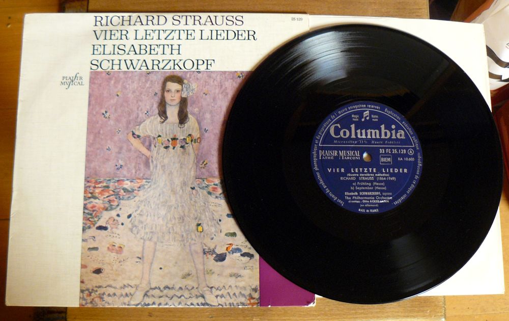 25cm Richard STRAUSS : Vier Letzte Lieder - Elis SCHWARZKOPF CD et vinyles