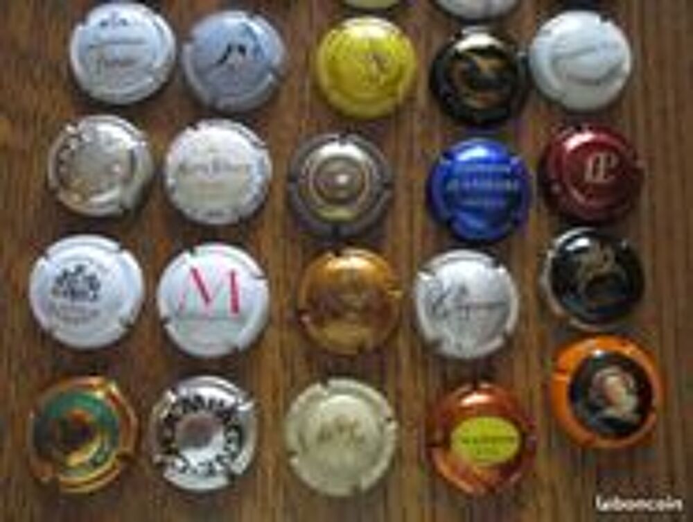 Muselets ou capsules de champagne (total 34) 