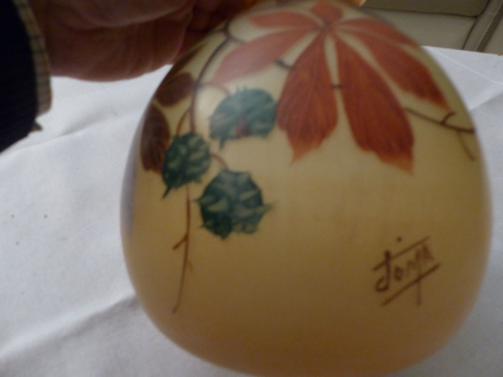 VASE " Art d&eacute;co " en p&acirc;te de verre " JOMA" 1927 Décoration