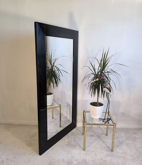 Très beau grand miroir intemporel, noir laqué Barbara Barry 550 Créteil (94)