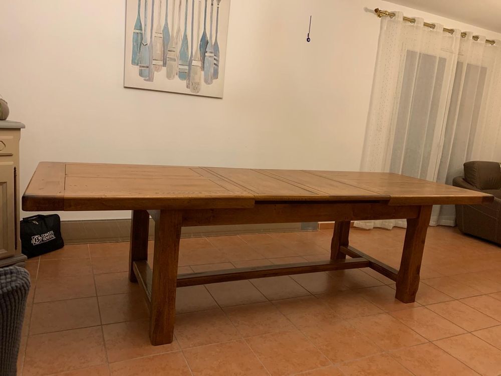 Table en ch&ecirc;ne de 2m Meubles