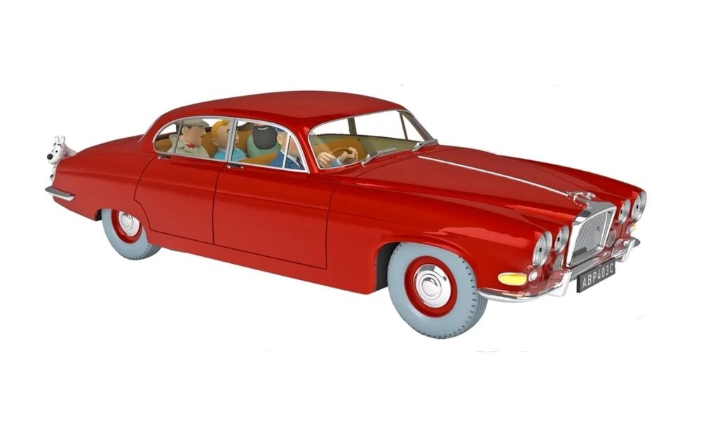 voiture Tintin la jaguar des ravisseurs 1/24 neuve
