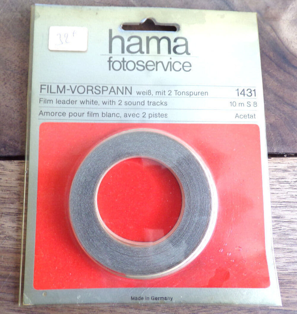 Amorce pour film blanc avec 2 pistes acetat Film-vorspann Photos/Video/TV