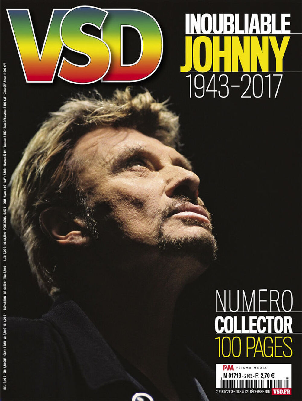 25 publications de d&eacute;cembre 2017 d&eacute;c&egrave;s de JOHNNY Hallyday 