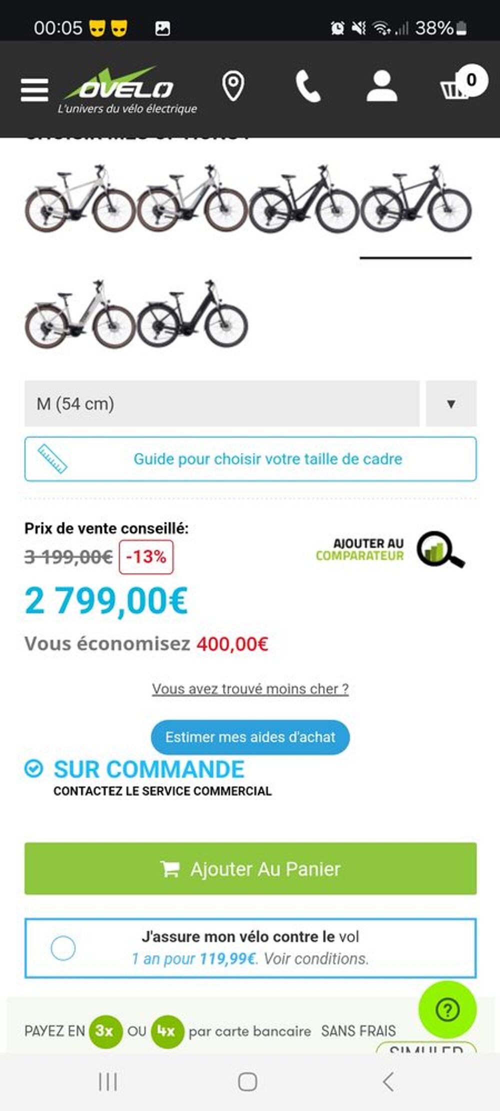 Cube V&eacute;lo Electrique Tourig Hybrid One - 625WH Vélos