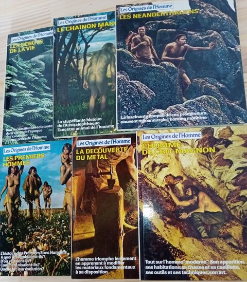 Lot de 6 livres   Les Origines de l'Homme de CrLot o-Magnon  5 Saint-Dizier (52)