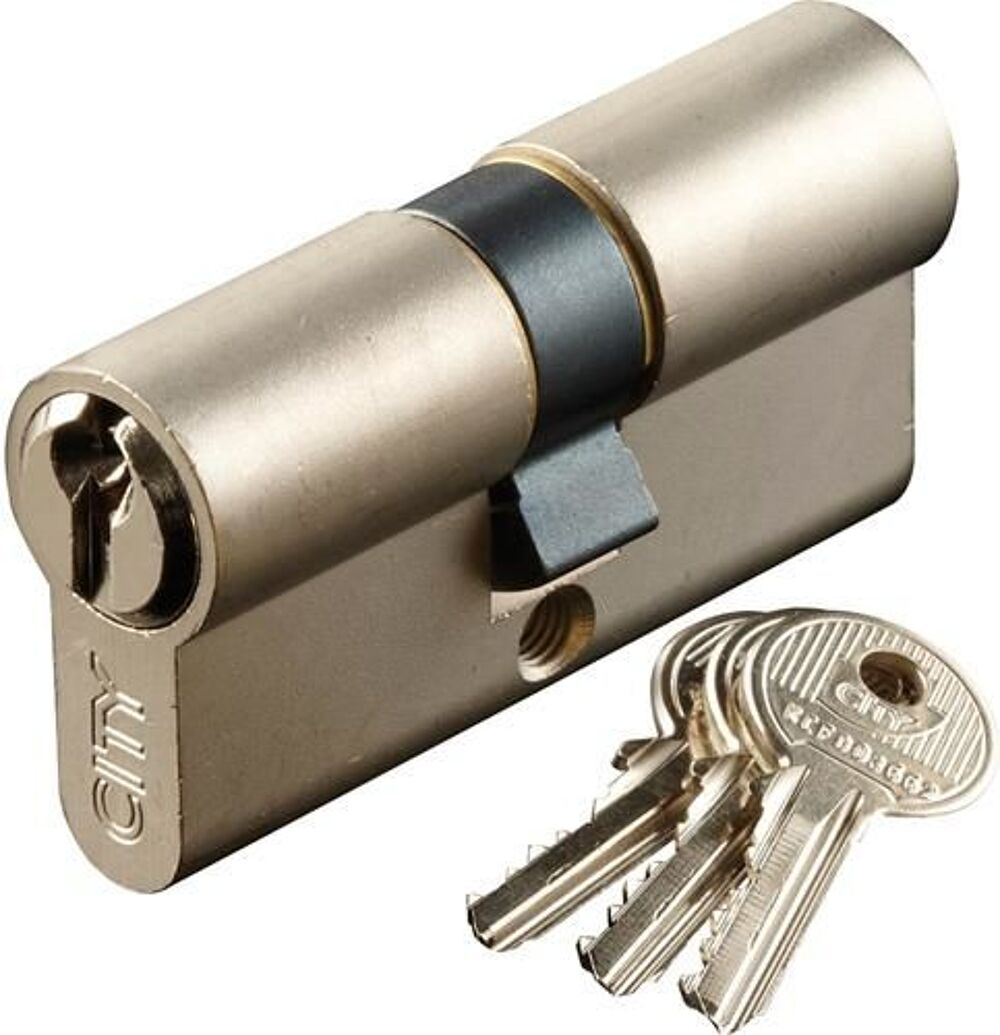 CITY Double cylindre profil&eacute; 5G - 30x30 mm Bricolage