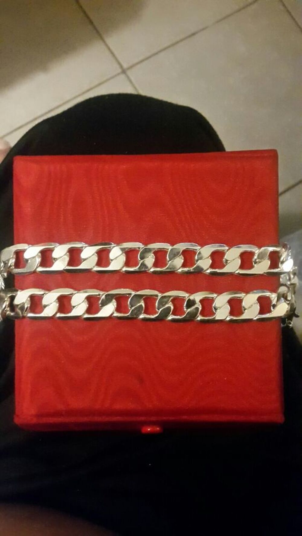 CHAINE FOR&Ccedil;A EN Acier. Bijoux et montres