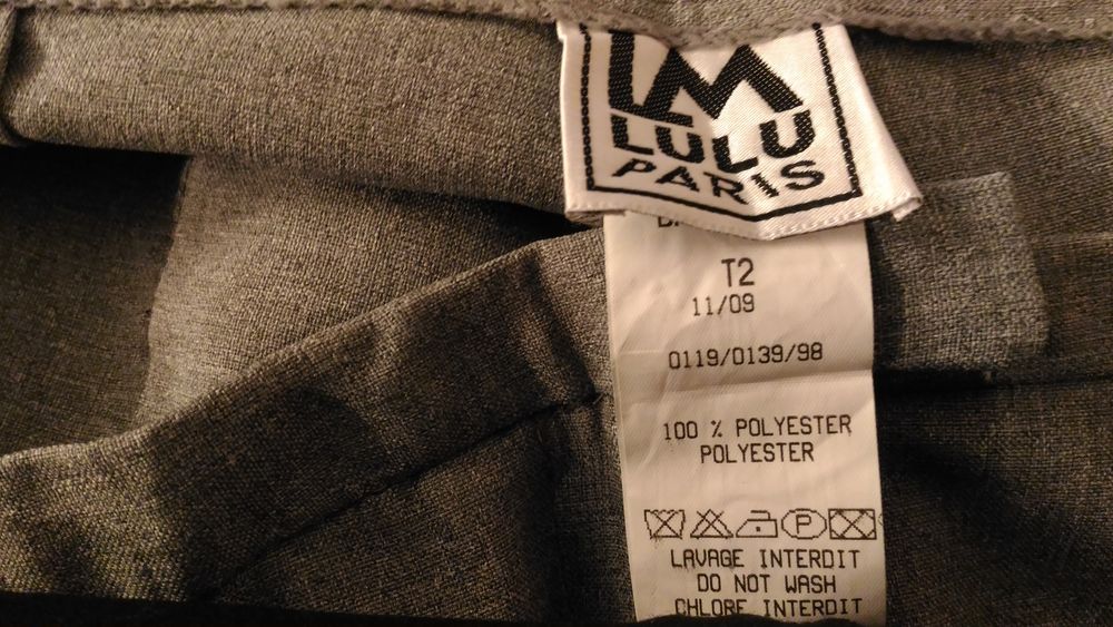 pantalon LM LULU couleur gris clair Vtements