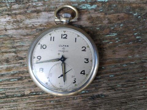 Ancienne Montre � Gousset Ultra 41 Incabloc 50 Loches (37)