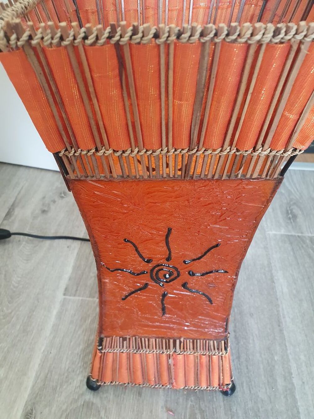 Lampe orange Décoration