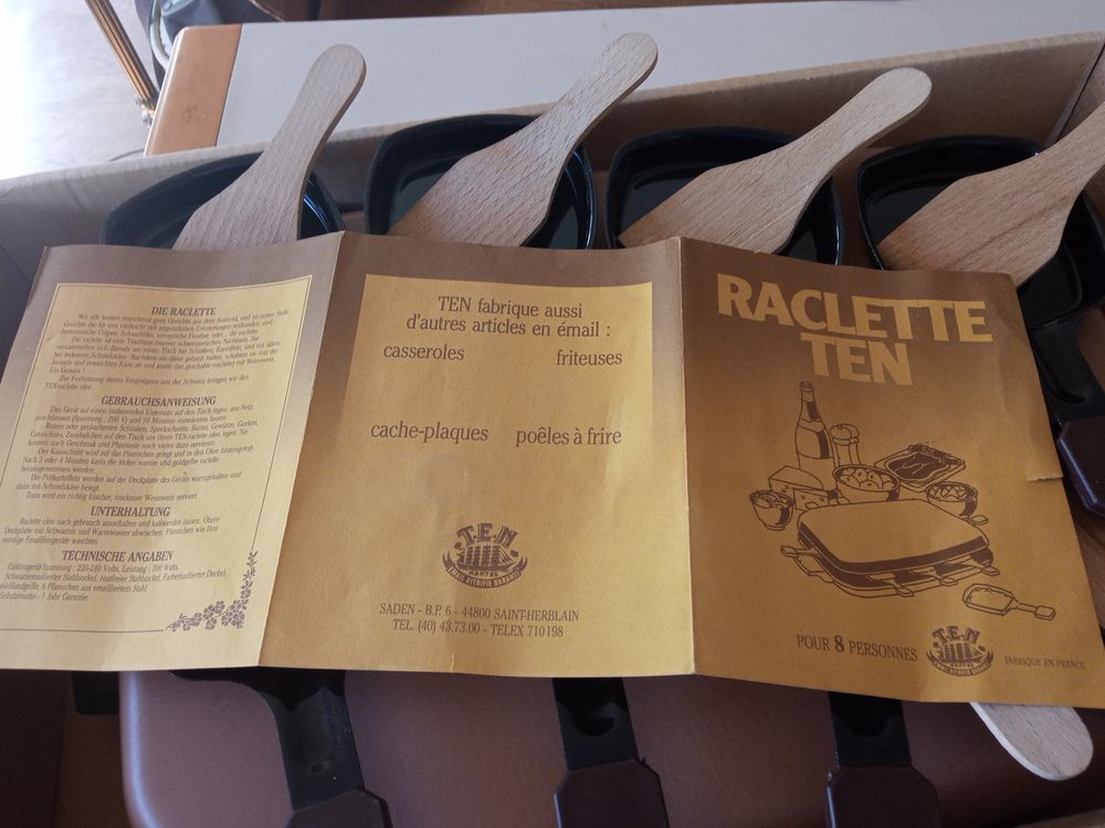 Appareil &agrave; raclette vintage fabriqu&eacute; en France Cuisine