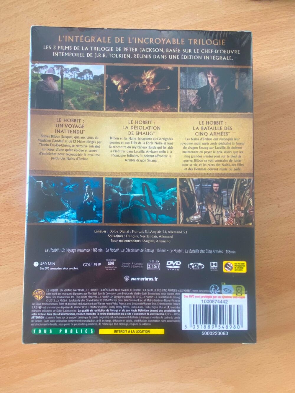 Hobbit - Trilogie DVD et Blue Ray - neufs DVD et blu-ray