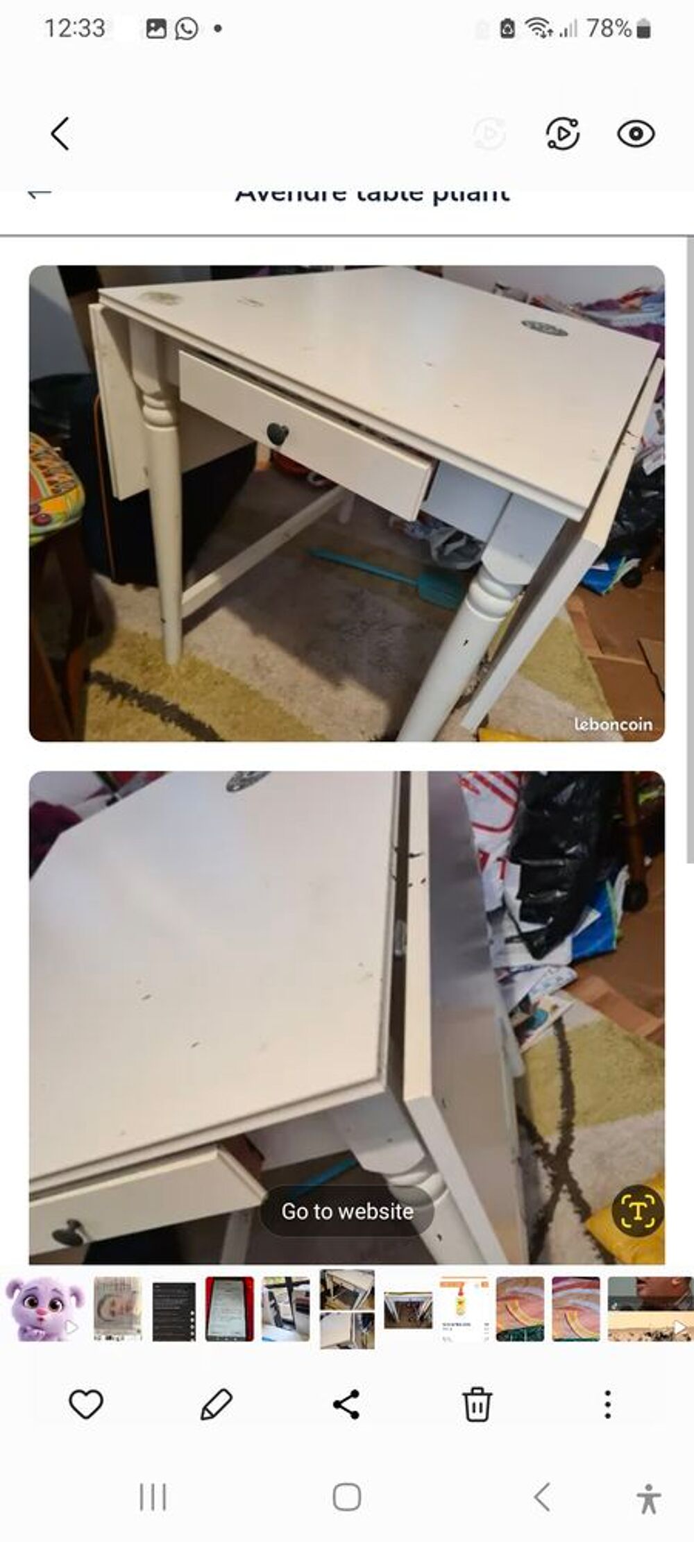 Table pliant Meubles